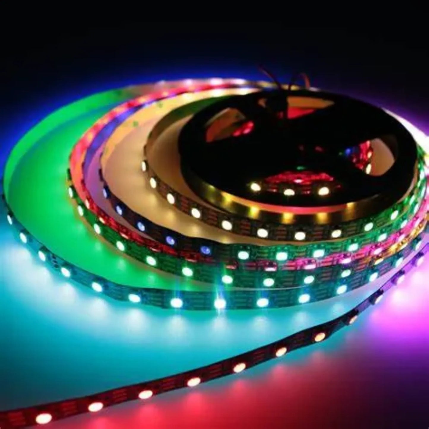 5050 RGB LED Strip with Remote - Multicolor Lighting Effects