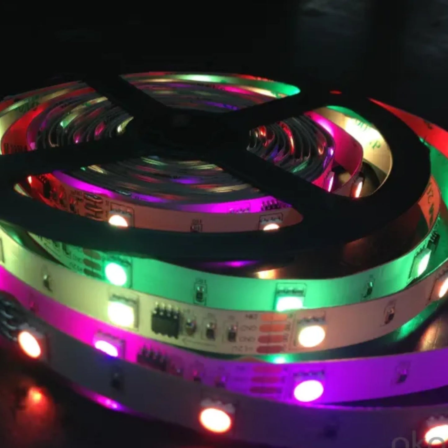 5050 RGB LED Strip with Remote - Multicolor Lighting Effects